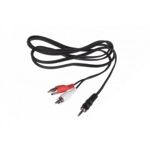 Natec stereo cable minijack 3,5 / 2x RCA M/M (chinch), 1.5 m, blister, NKA-0541